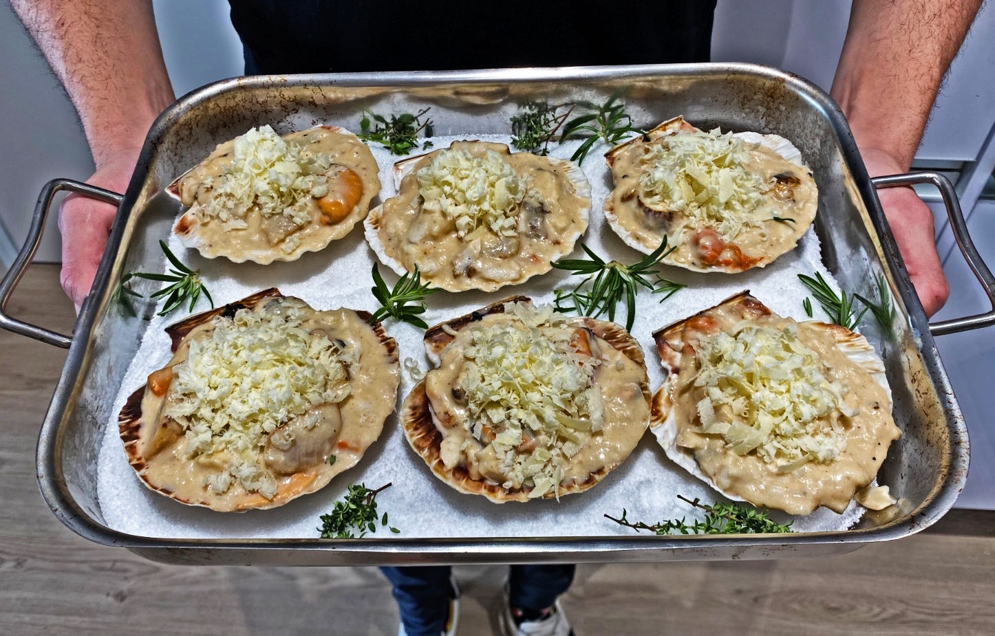 Conchas de vieira rellenas una nueva receta de Miquel Antoja