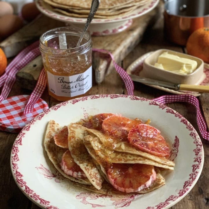 Boozy Bitter Marmalade & Blood Orange Pancakes