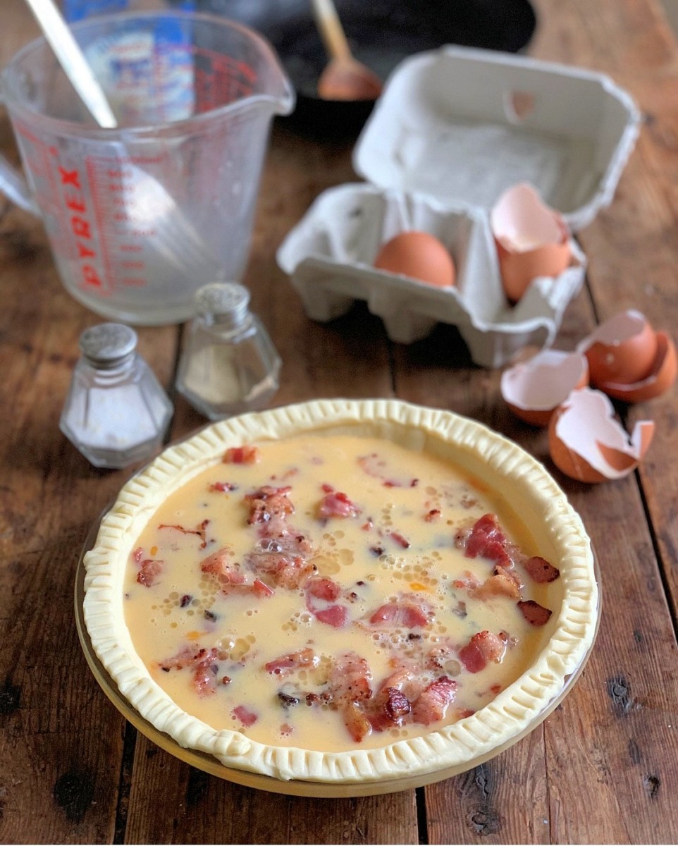 Egg & Bacon Flan