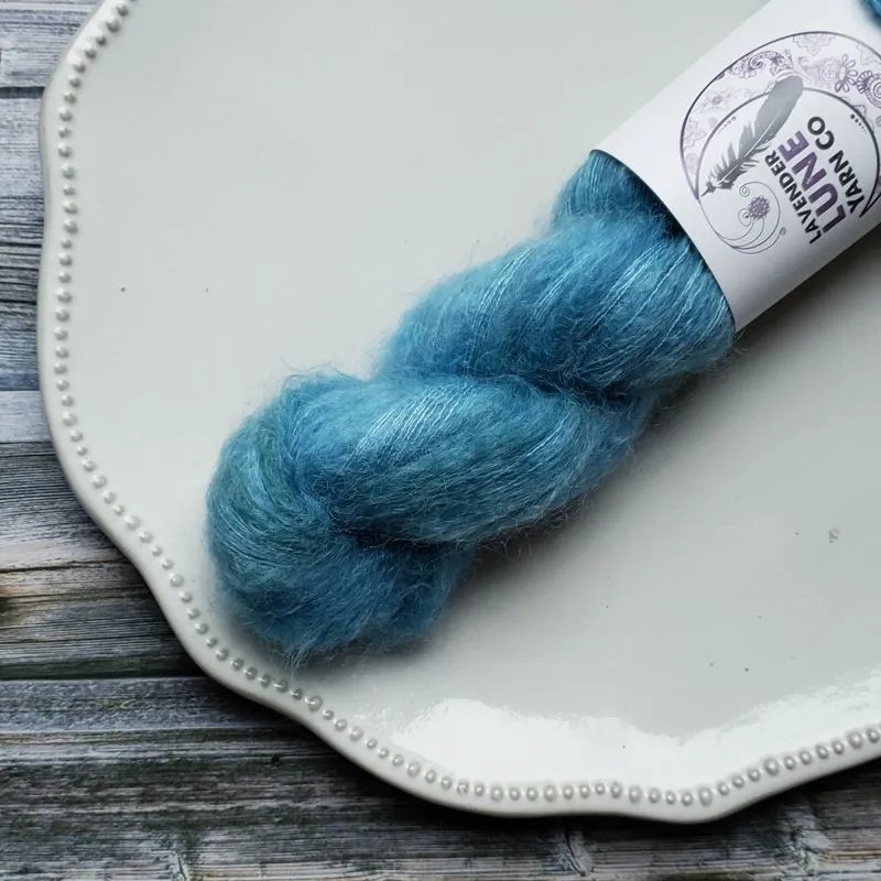 Blue Who Mohair Lavender Lune Yarn Co