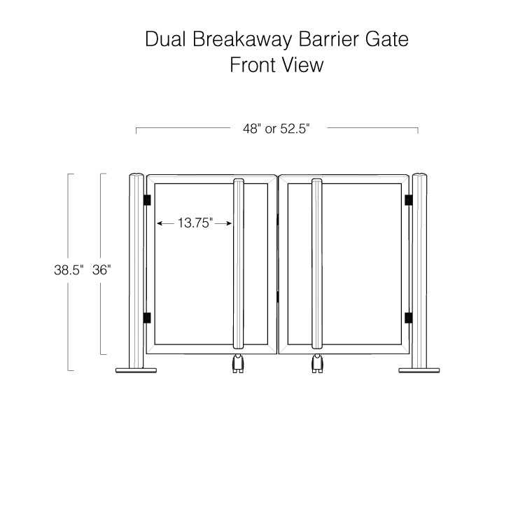 Dual Breakaway Barrier Gate