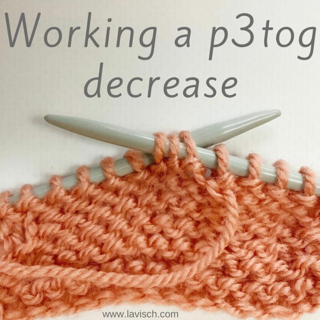 tutorial knitting the skp decrease La Visch Designs