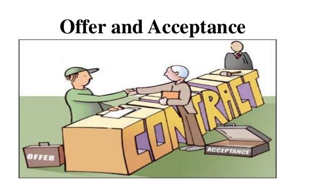 Offer And Acceptance Under Law Of Contracts Law Column