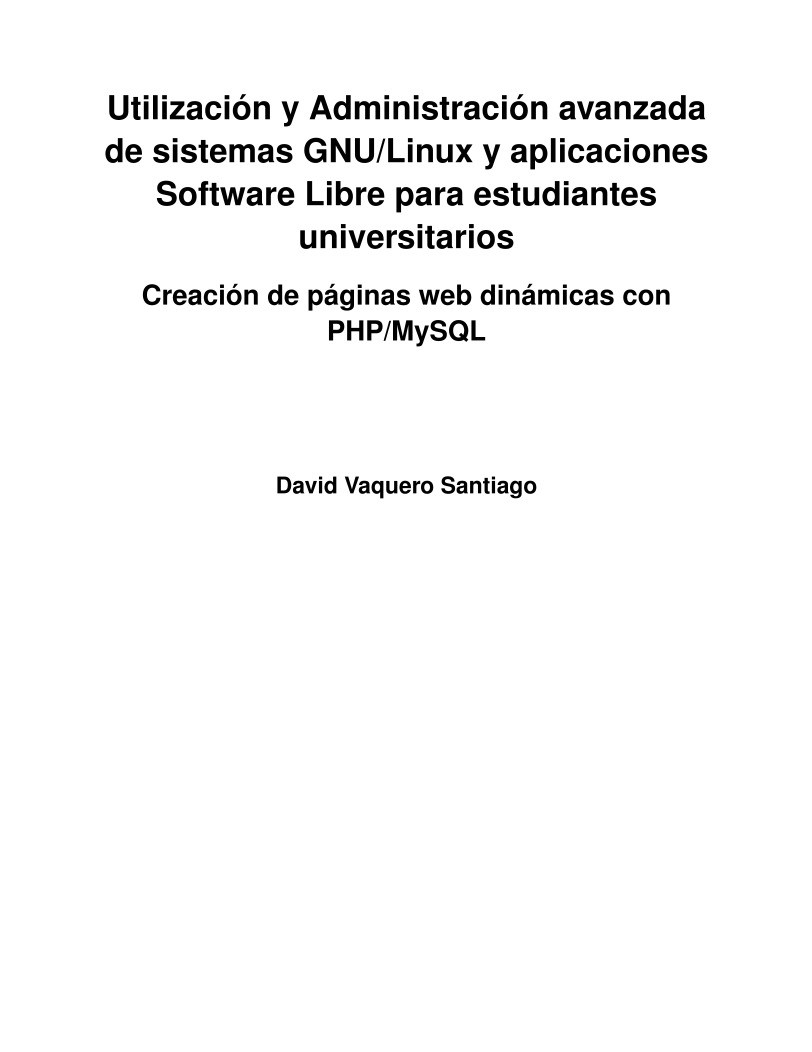 PDF de programación Creación de páginas web dinámicas