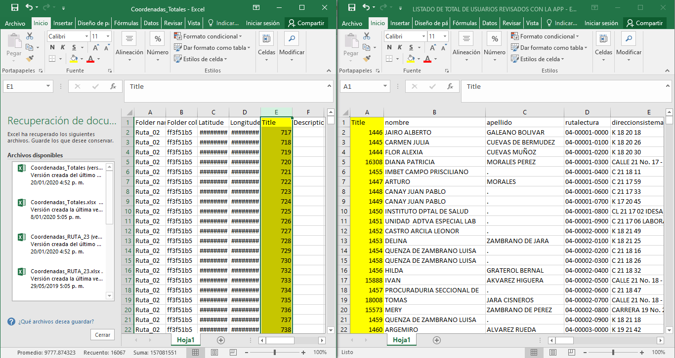 Excel AYUDA unir dos tablas con un campo en comun EXCEL