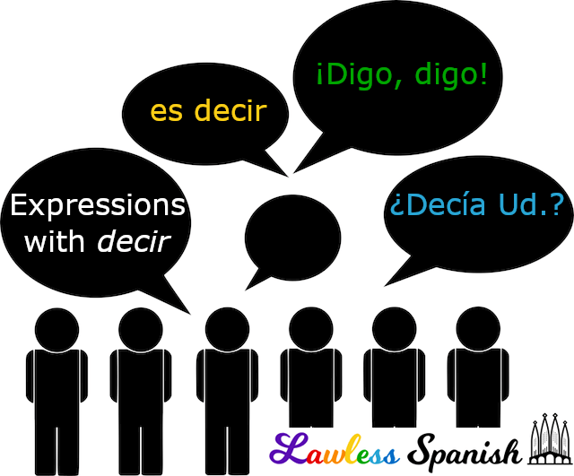 Spanish Expressions with Decir Lawless Spanish Phrases