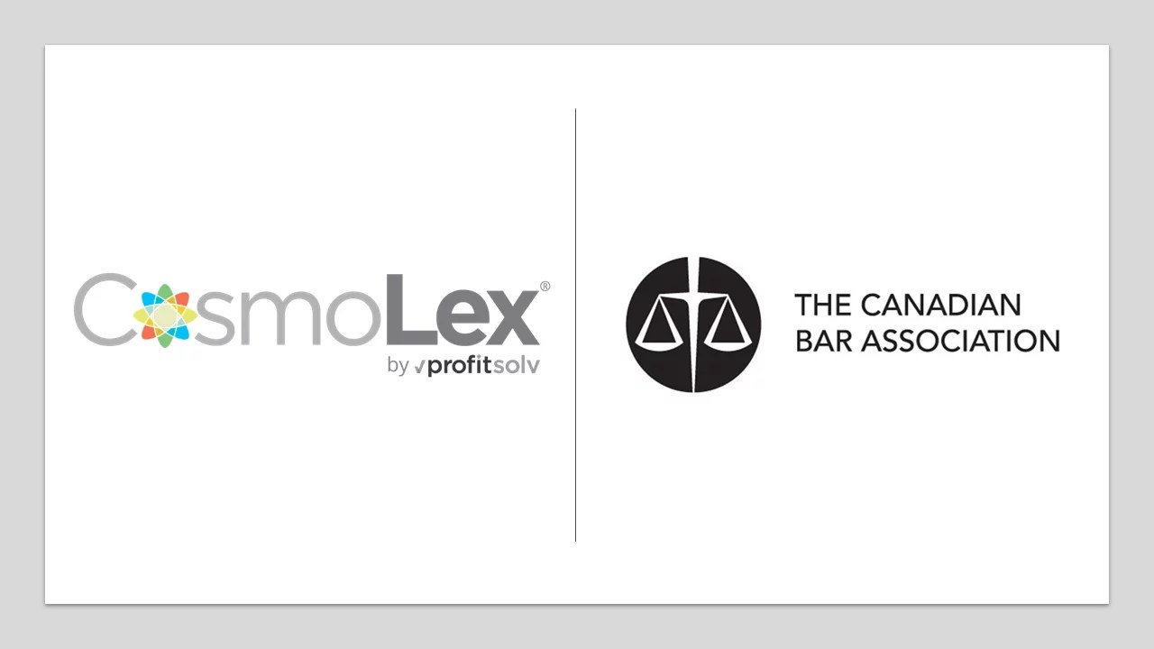 Canadian Bar Association Chooses CosmoLex As Exclusive Preferred