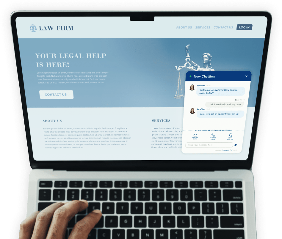LawyerChat site Chat for Law Firms. Powered by & LawyerLine