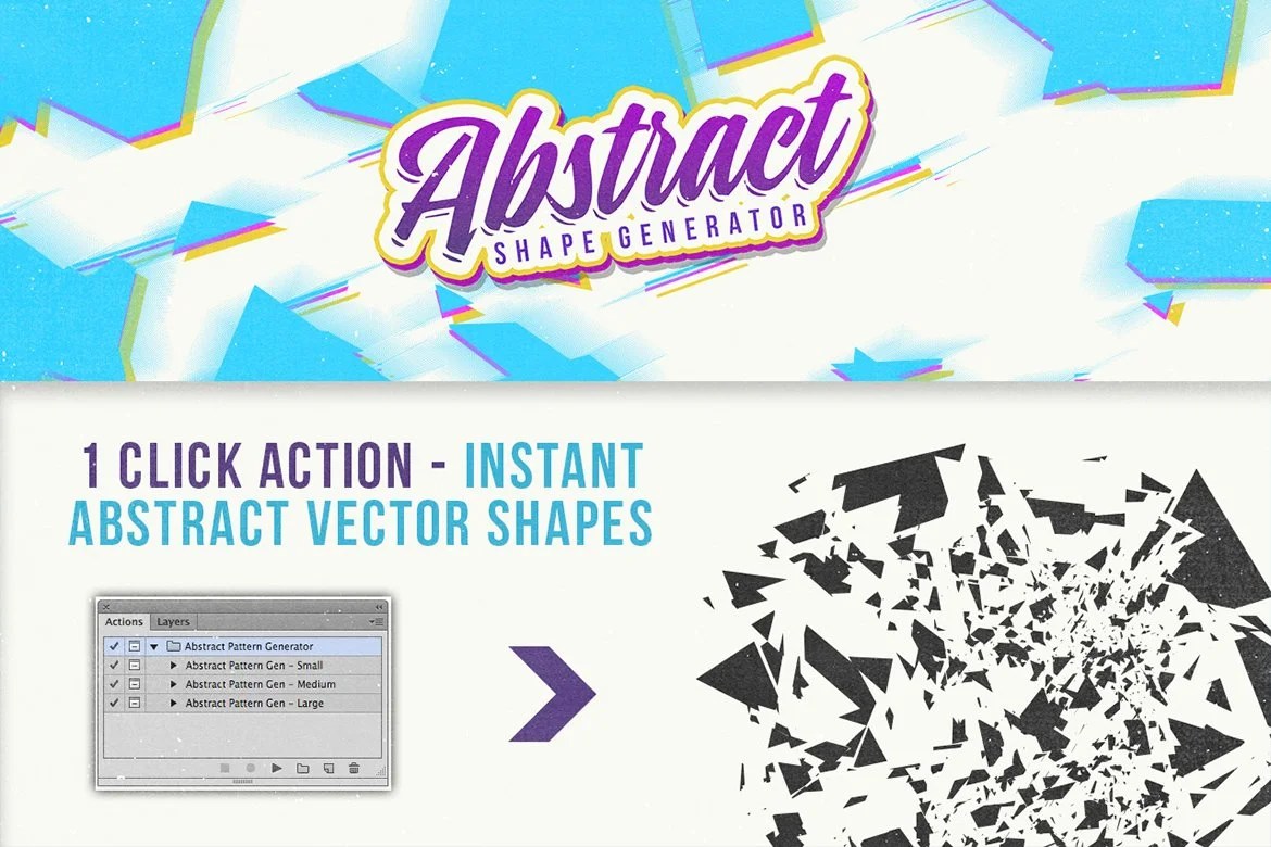 Abstract Vector Shape Generator Layerform