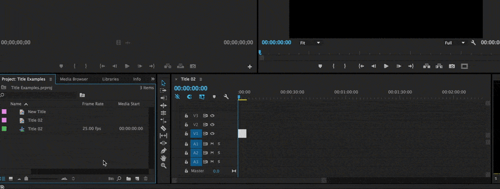 Usando A Title Template Tool No Premiere Pro Layer Lemonade