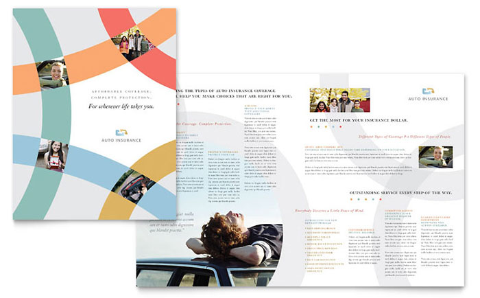 Car Insurance Company Brochure Template Word & Publisher