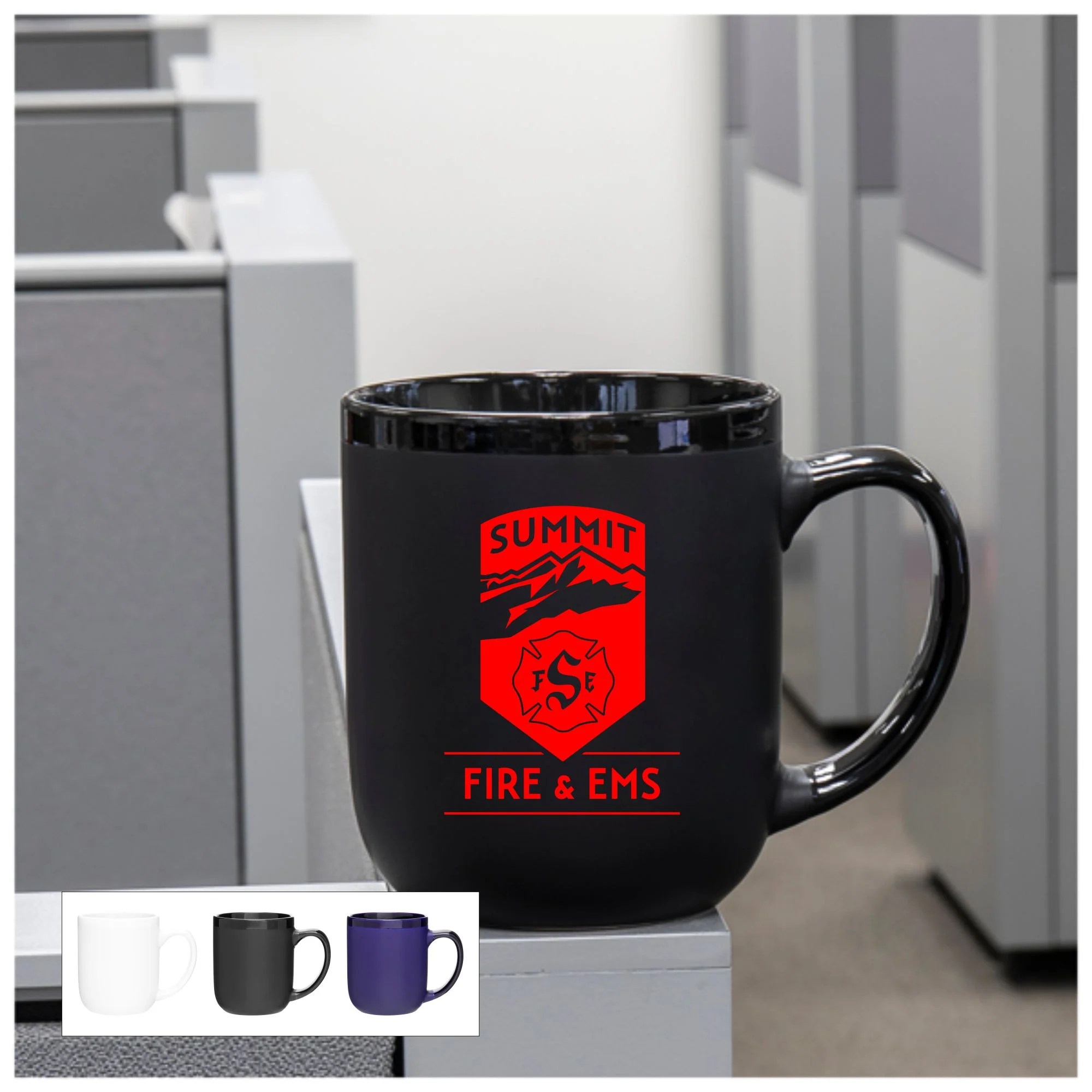 Custom Imprinted Large Ceramic Coffee Mug 16oz Modelo Lazer Designs