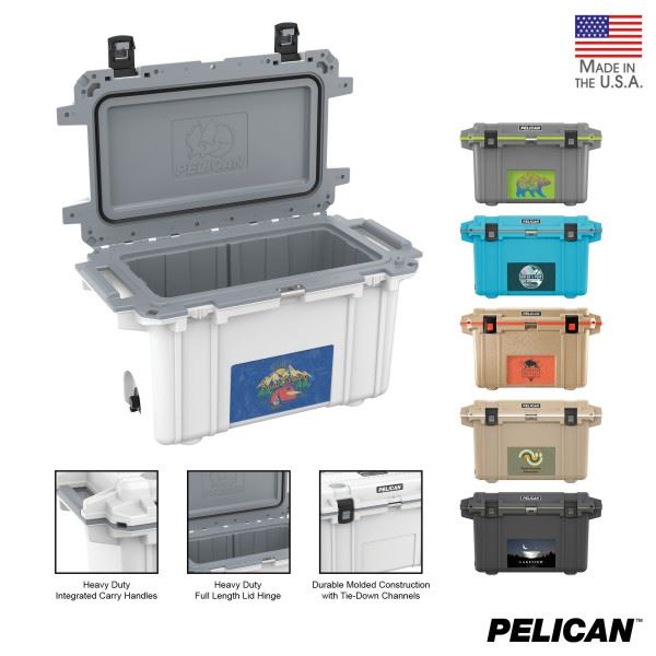 Elite 70qt Custom Printed Pelican Cooler Lazer Designs