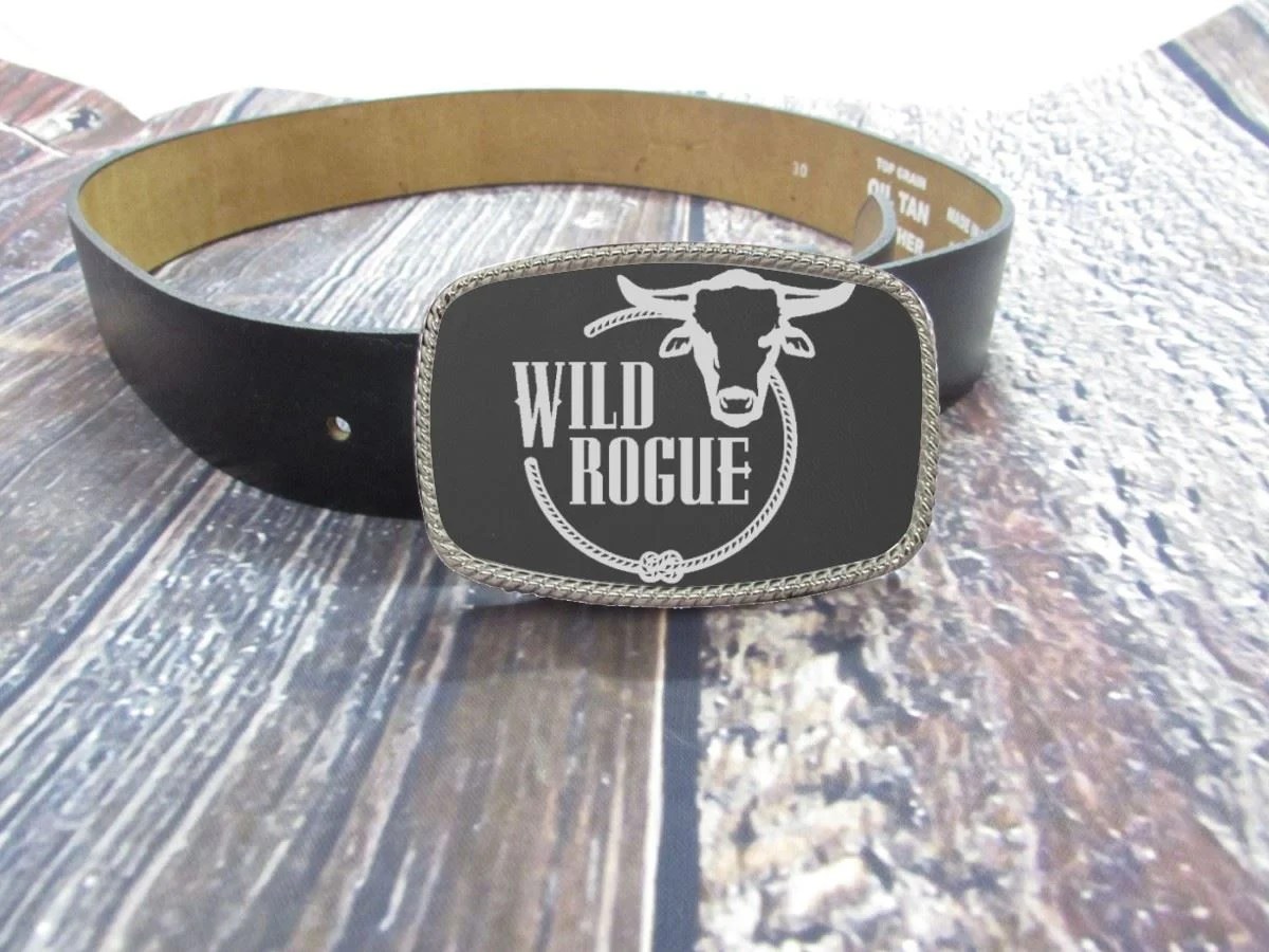 Custom Logo Belt Buckle Lazer Designs