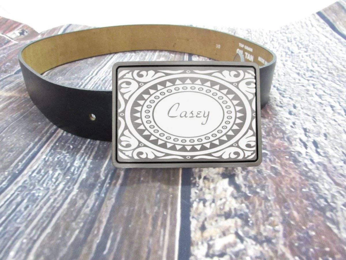 Fancy Design Belt Buckle Lazer Designs