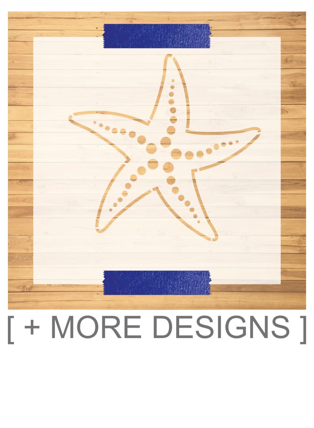 LaserCut Starfish Stencil Lazer Designs