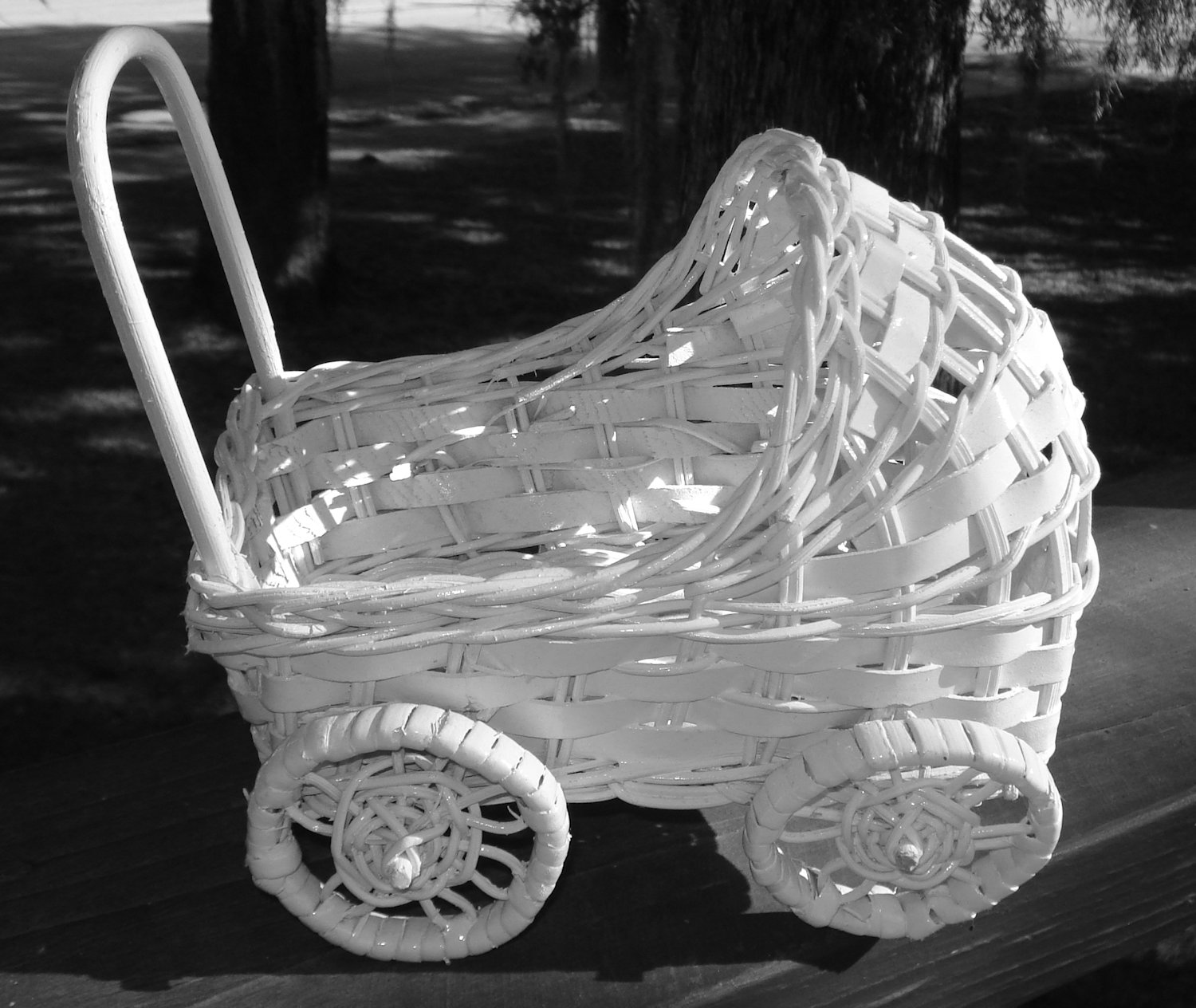 Wicker Baby Carriages for Baby Shower Decorations