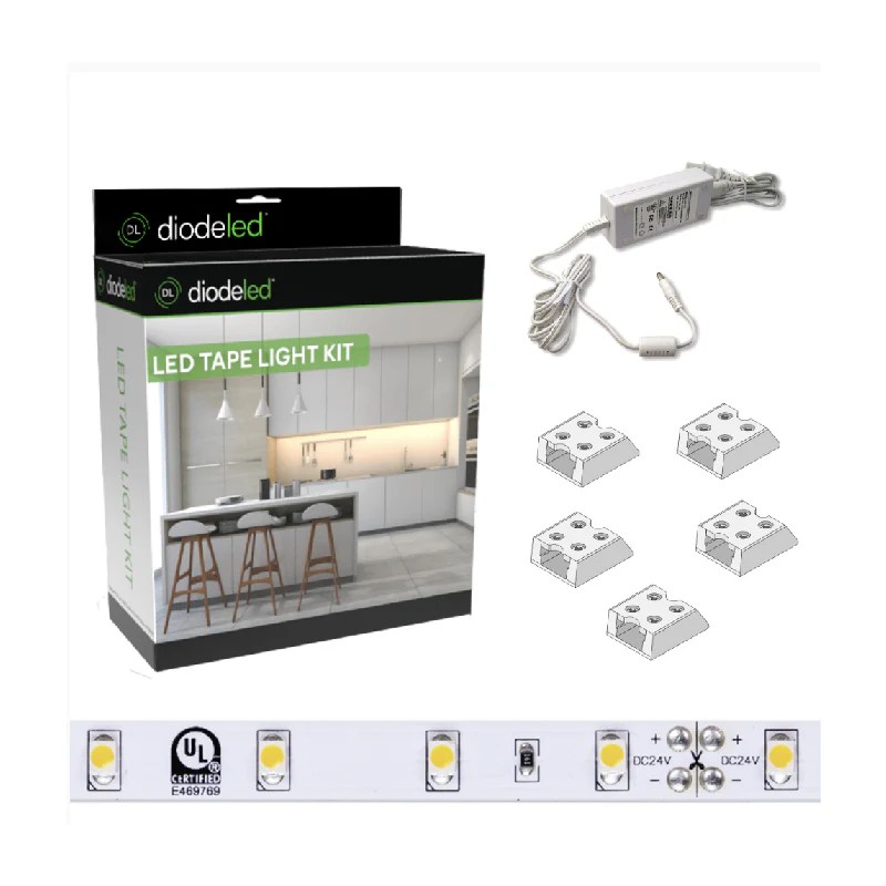 Diode LED Blaze LED Tape Light Kits, PlugIn Power Supply