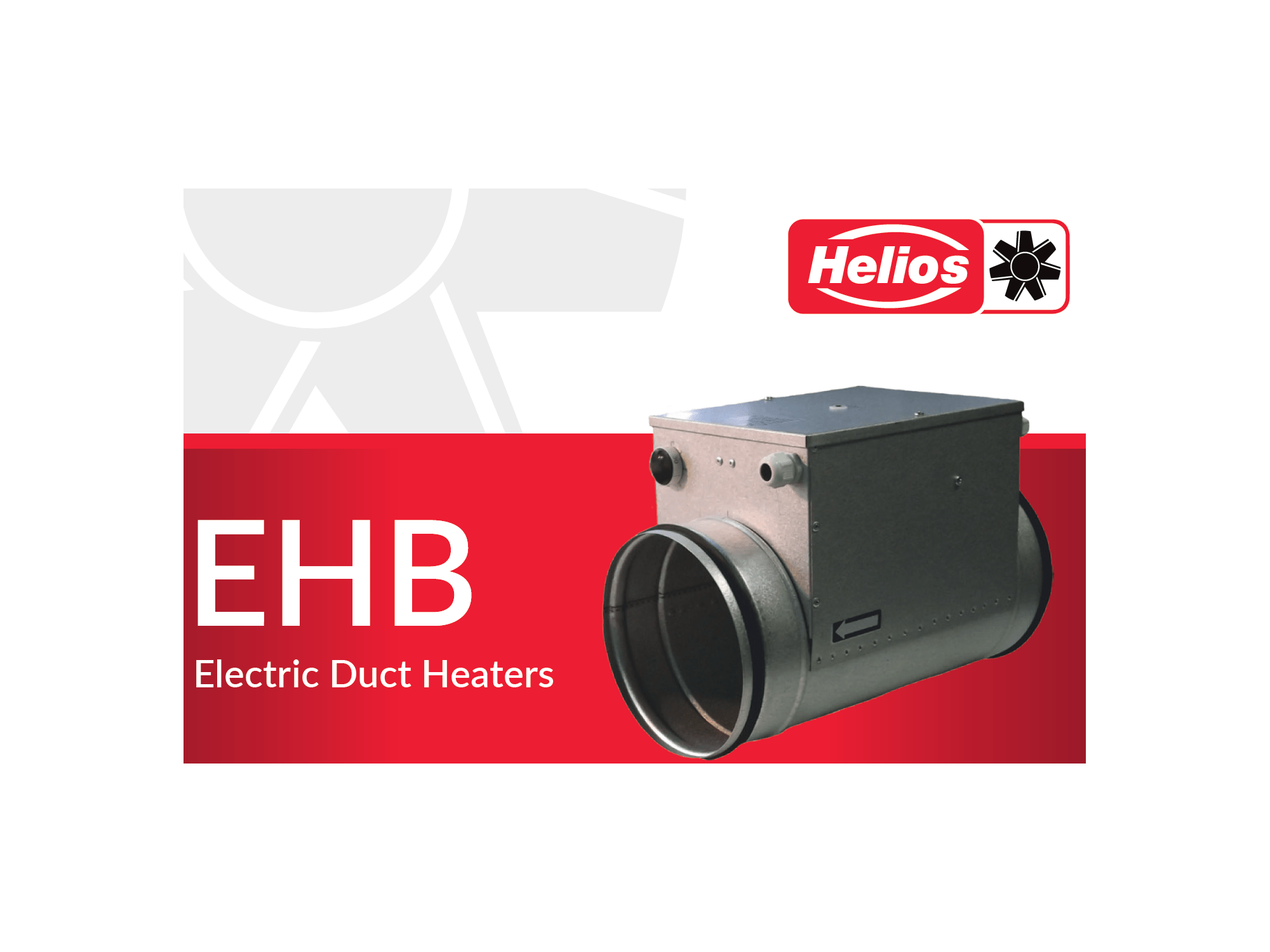 EHB 125mm 2.5KW Electric Duct Heater Battery Helios L&B Fans