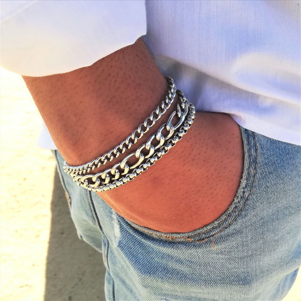 Pulseiras Homem Pack de três pulseiras Jaen LBR Store