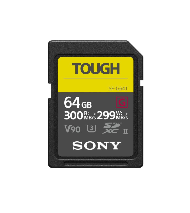 Sony 64Gb SDXC UHSII G Series Tough Professional Memory Card SFG64T LCE