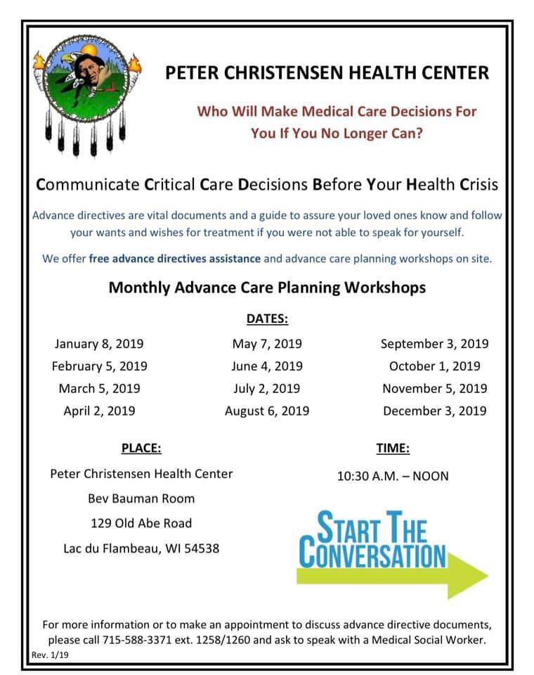 Events Calendar Calendar Lac du Flambeau Band of Lake Superior