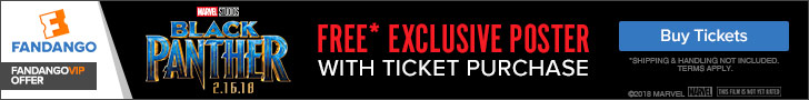 Free Exclusive Poster with purchase of tickets for &lsquo;Black Panther&rsquo;