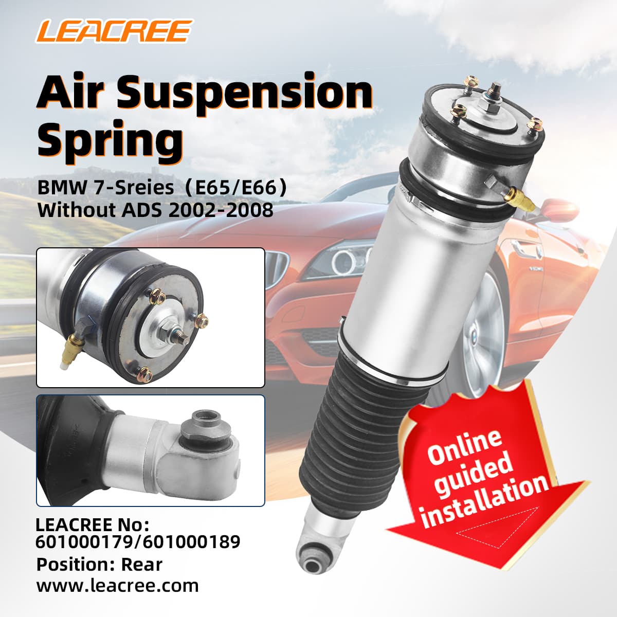 Wholesale Auto Parts Air Suspension Car Shock Absorber for BMW E53 E65