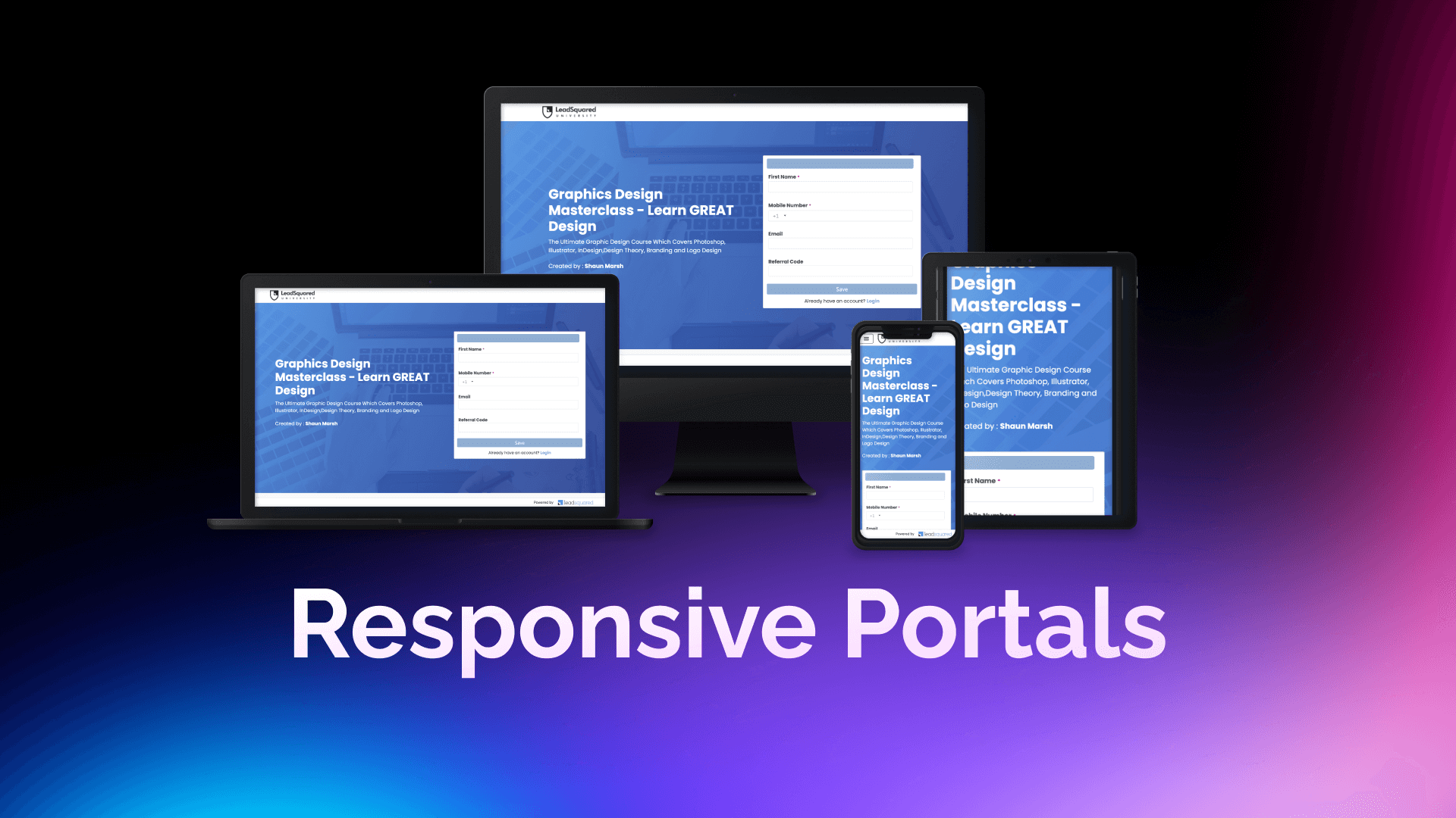  Portal Design How to Build Mobile Responsive Portals? LeadSquared