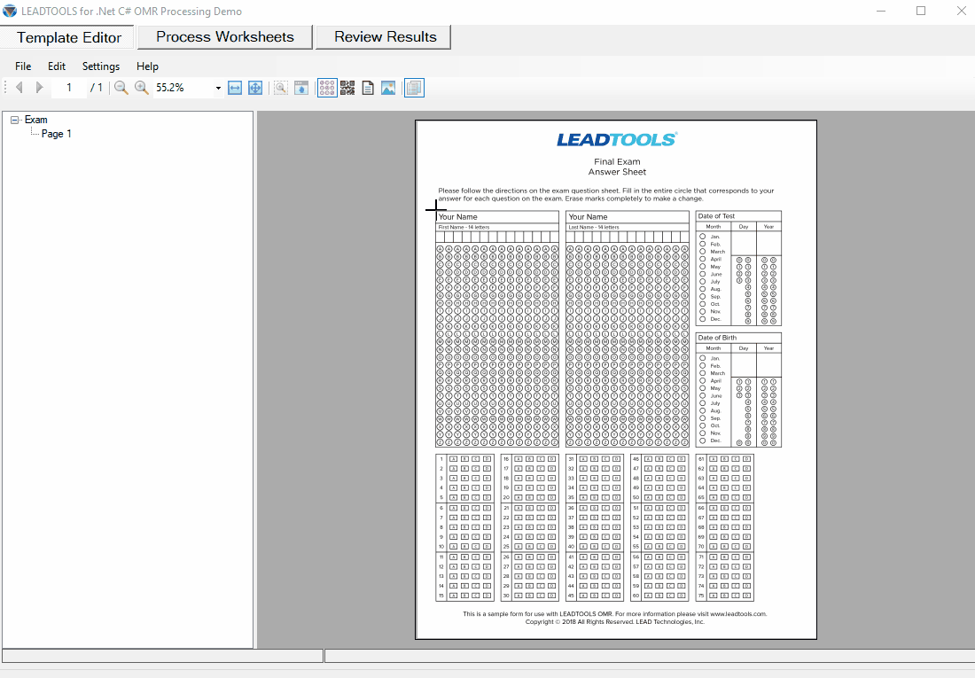 LEADTOOLS教程：使用LEADTOOLS OMR处理大型测试和调查LEADTOOLS使用教程慧都网