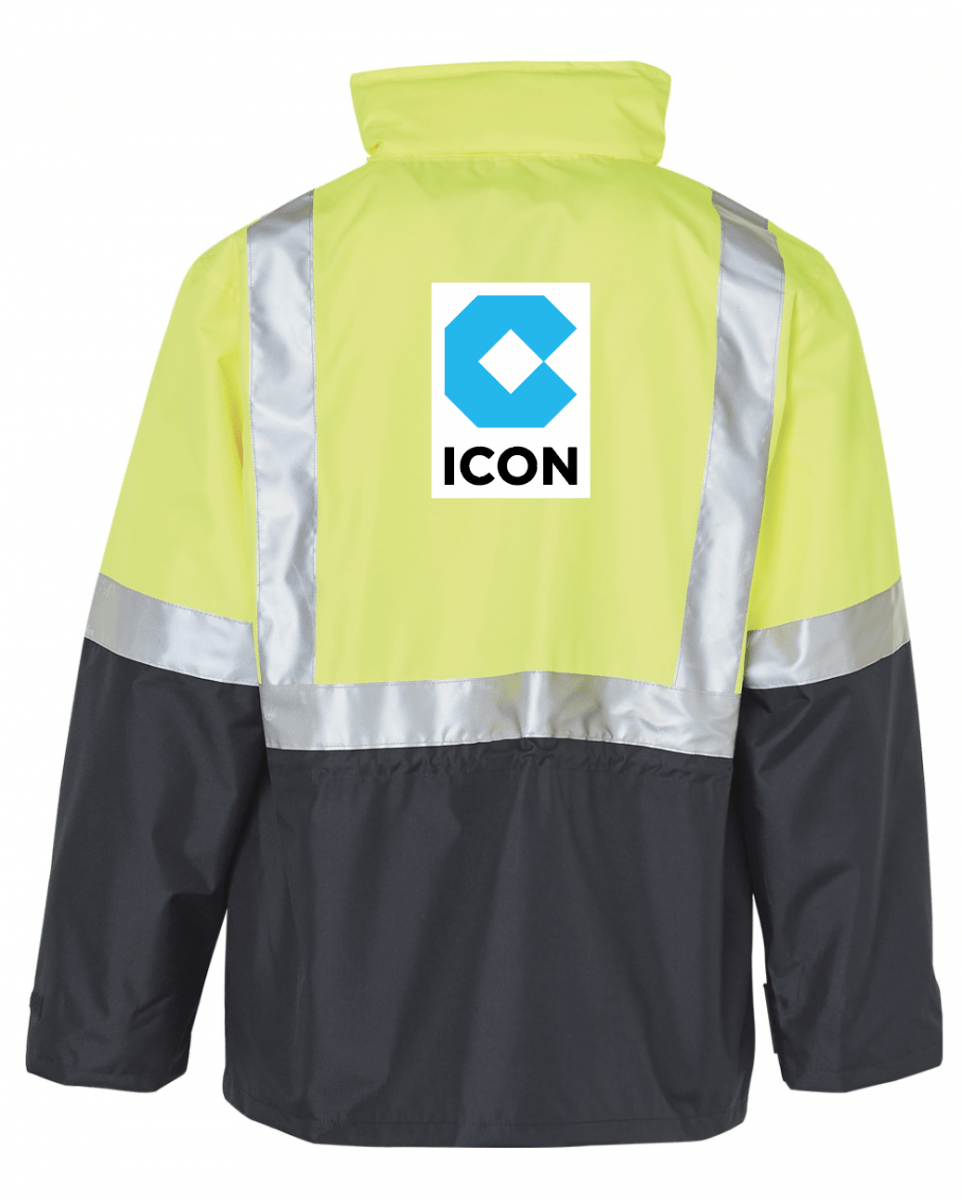 Rain Jacket with 3M Reflective Tapes Leaf Group