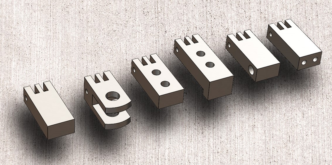 Anchor bolts and blocks in leaf chain system design