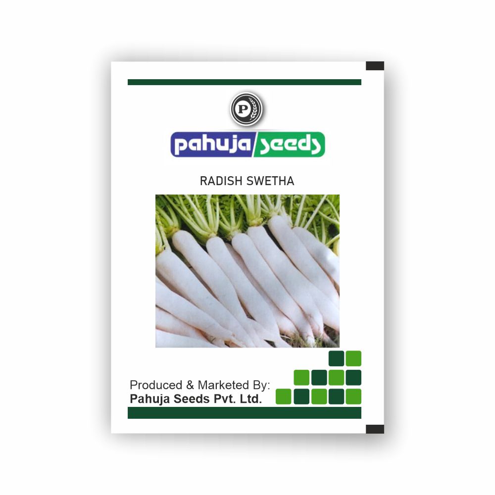 PAHUJA RADISH SWETHA PAHUJA SEEDS (500GMS) LeafConAgro