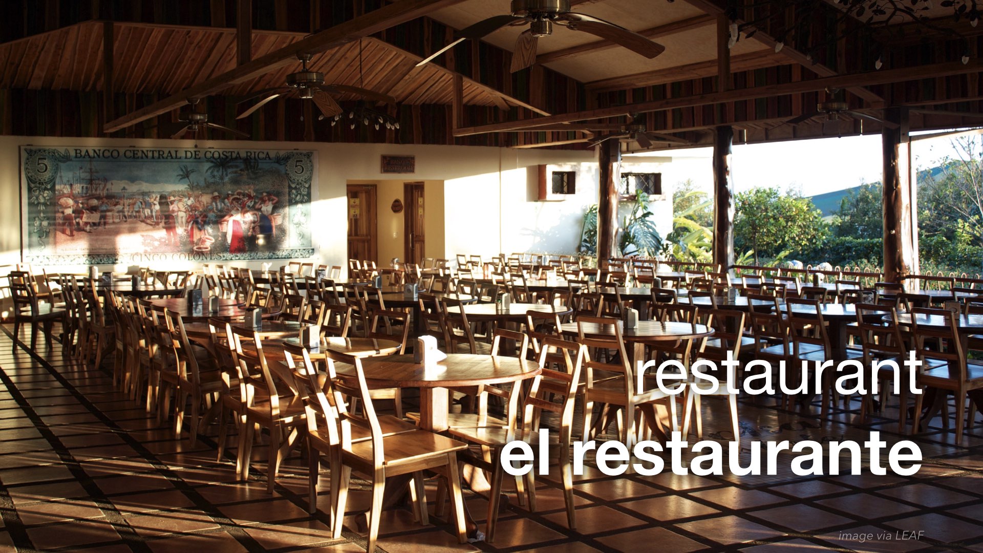 Spanish Vocabulary Culinary Restaurants The LEAF Project