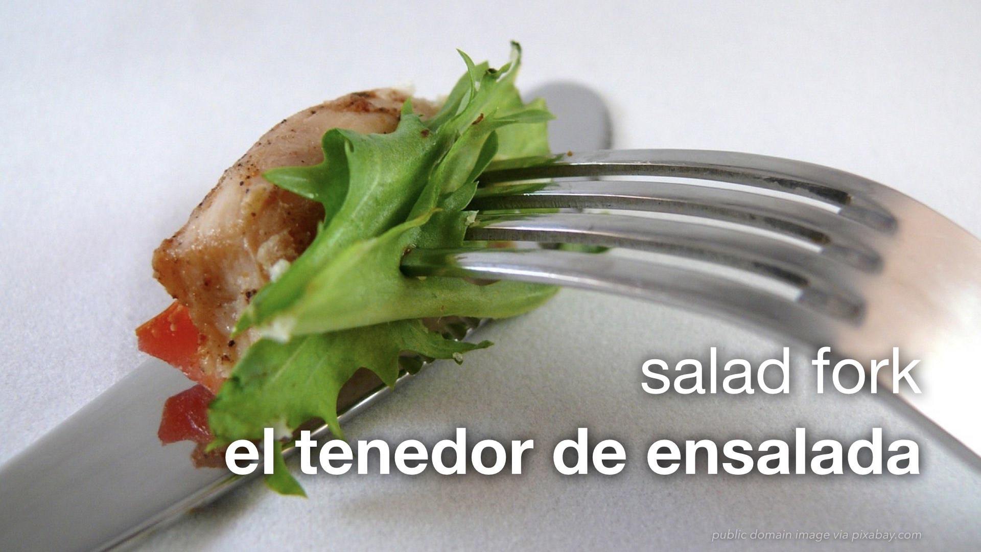 Spanish Vocabulary Culinary Utensils and Place Settings The LEAF