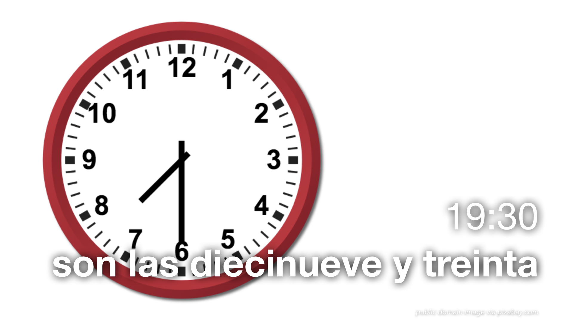 Spanish Vocabulary The 24Hour Clock The LEAF Project