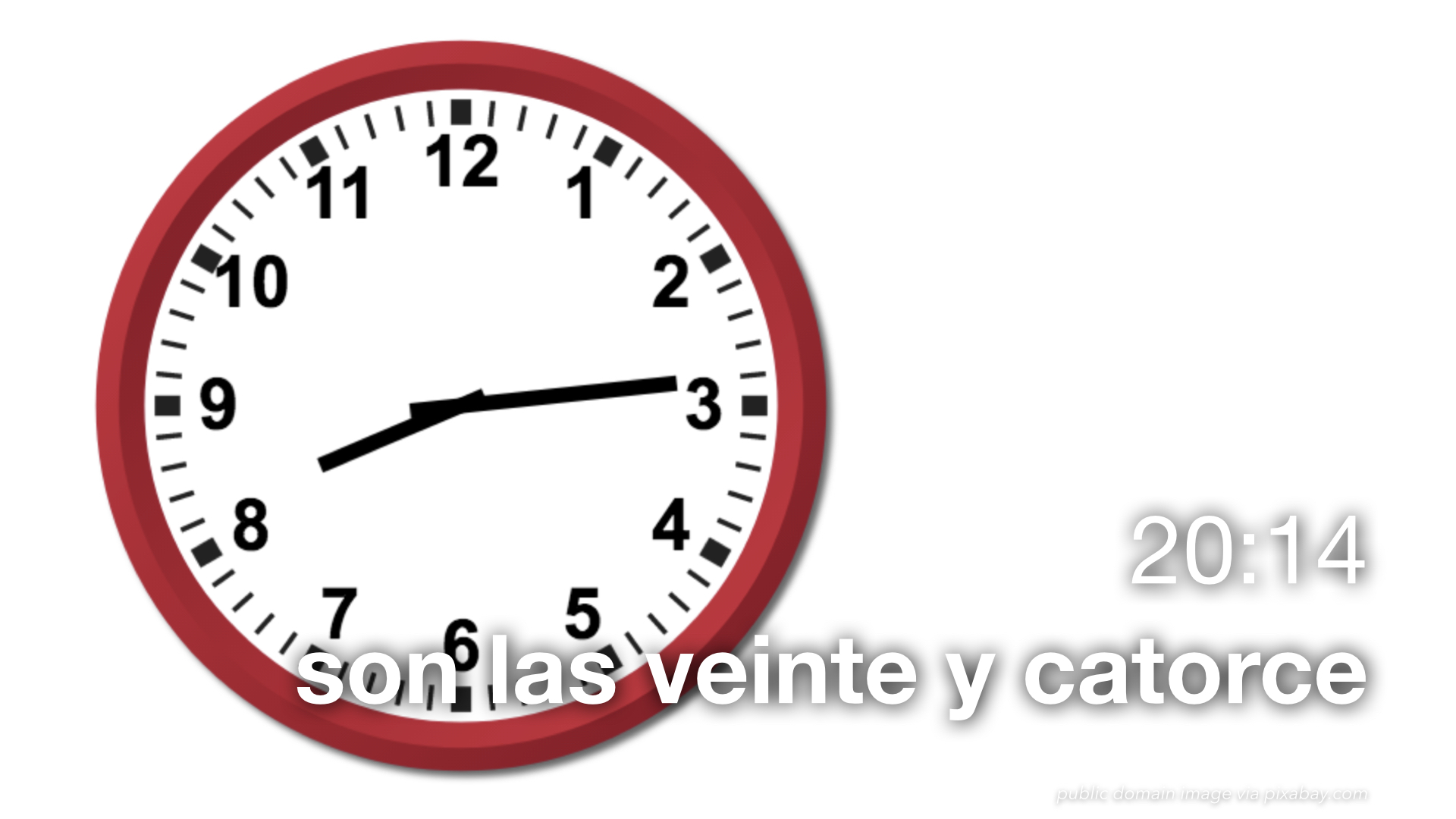 Spanish Vocabulary The 24Hour Clock The LEAF Project