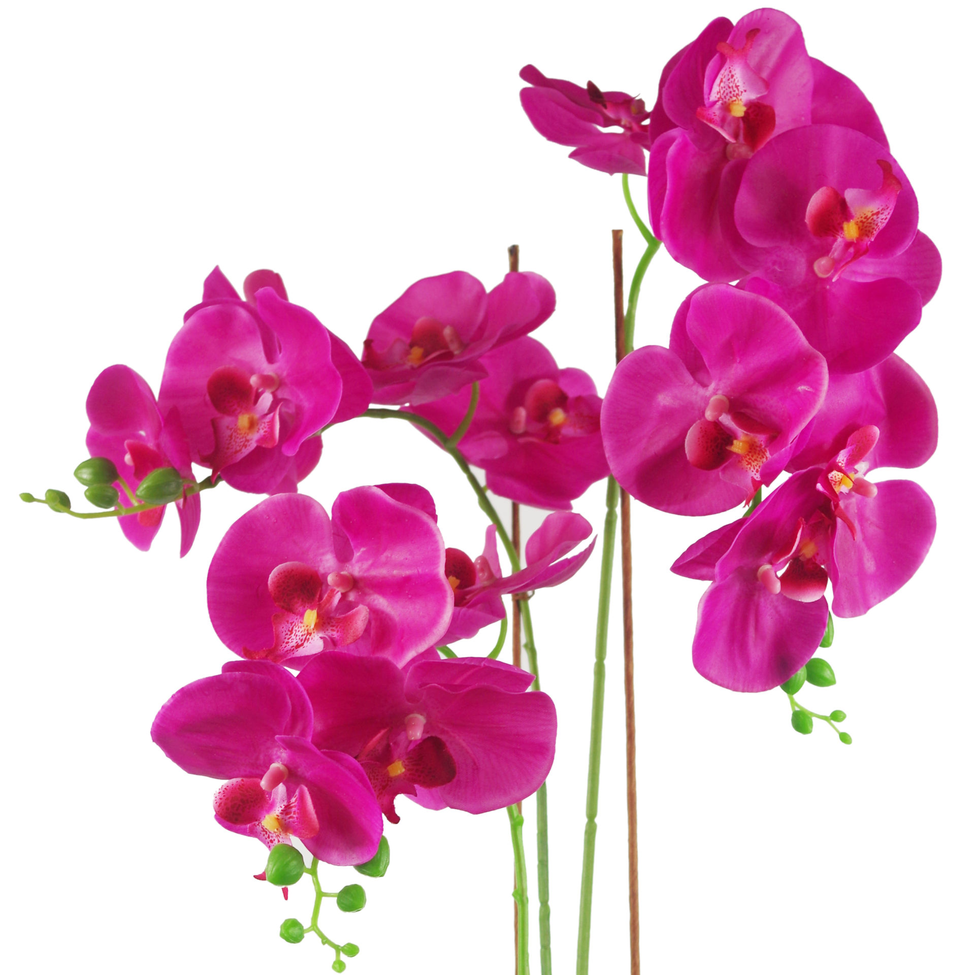 70cm Artificial Orchid Dark Pink Leaf Artificial Plants