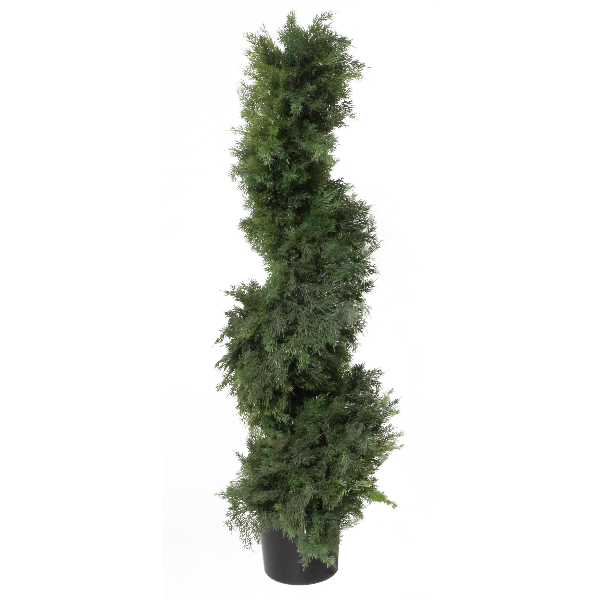 130cm Artificial Cedar Spiral Topiary Tree Bushy Style UV Protected