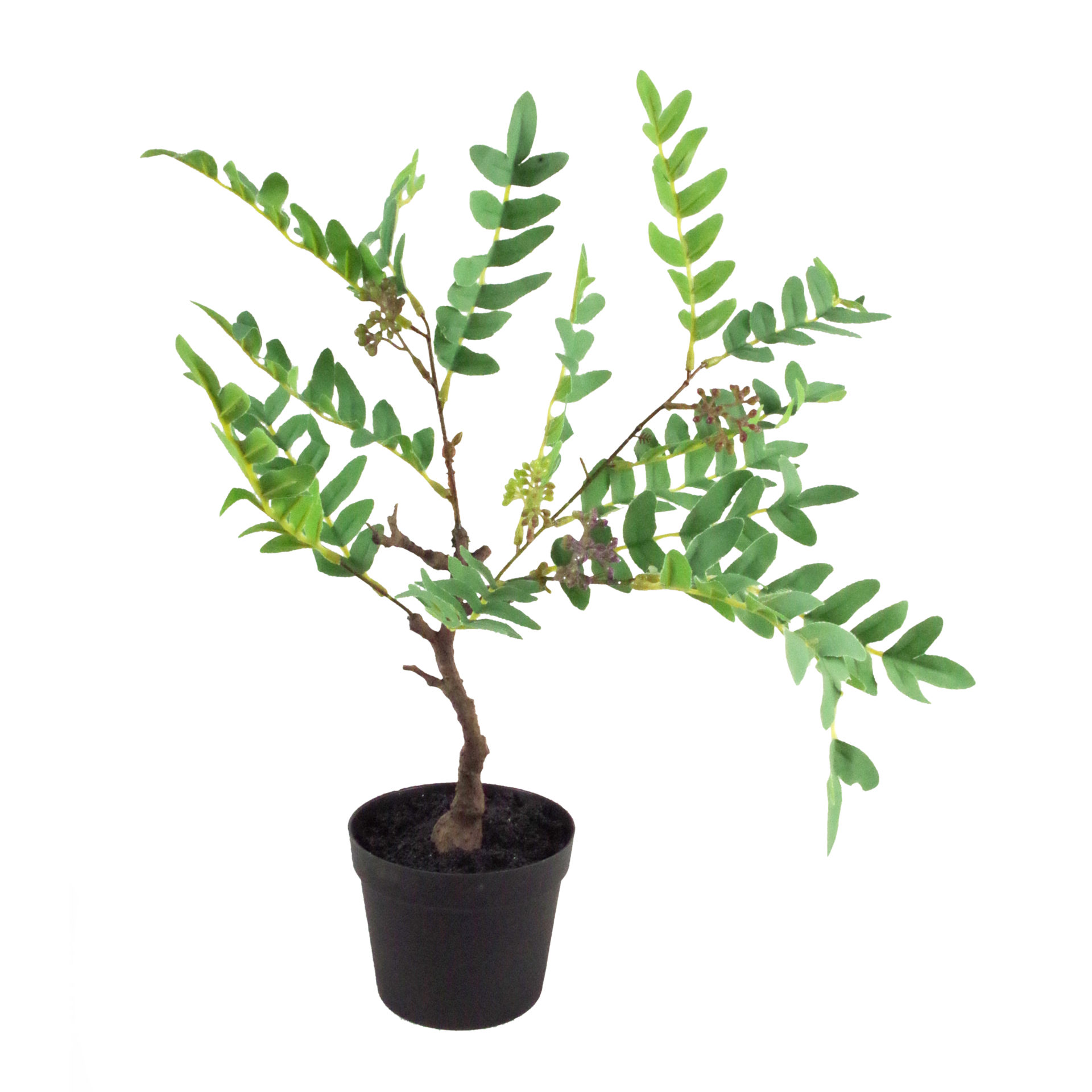 50cm Artificial Evergreen Foliage Plant with Berries Leaf Artificial