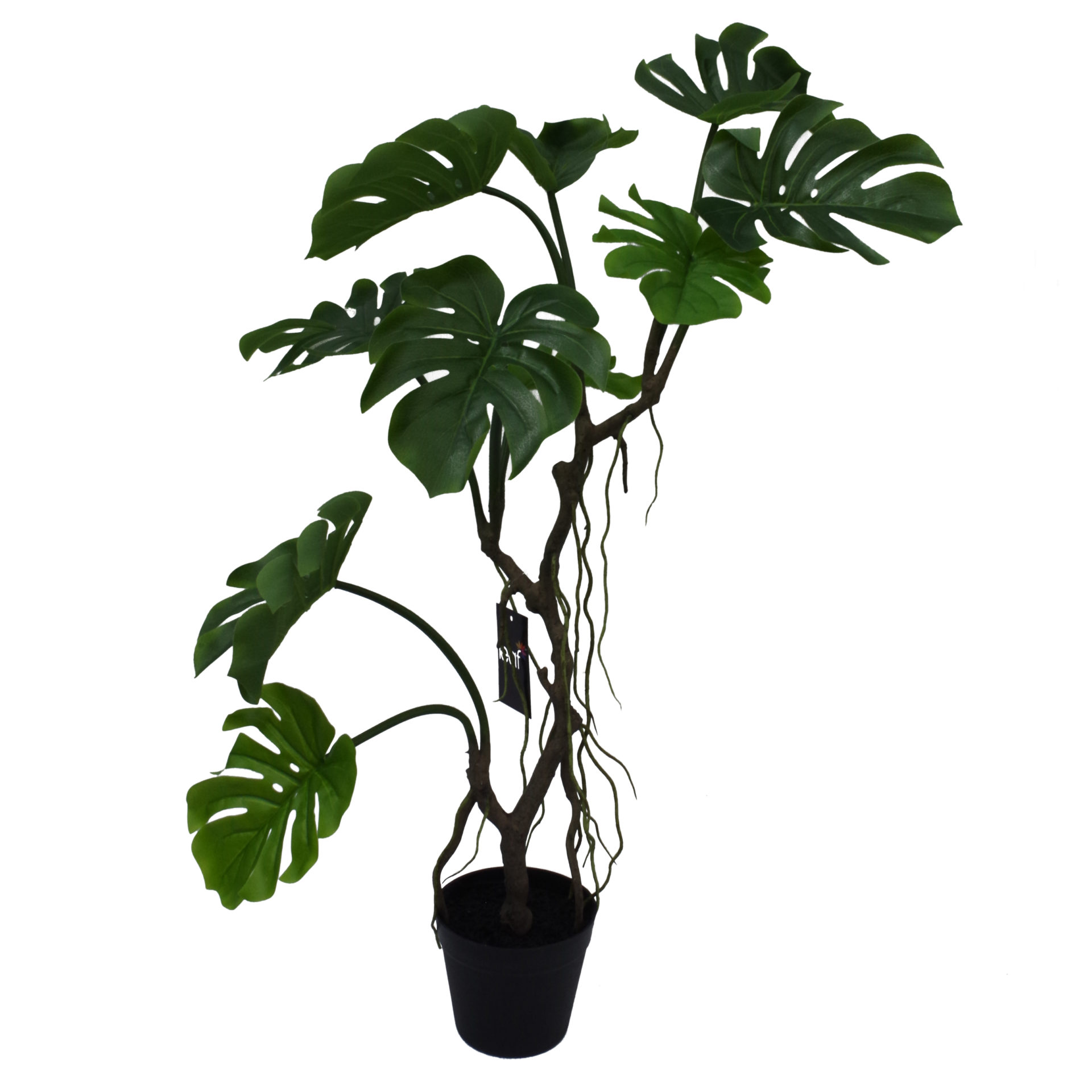 90cm Artificial Twisted Stem Monstera Plant Leaf Artificial Plants