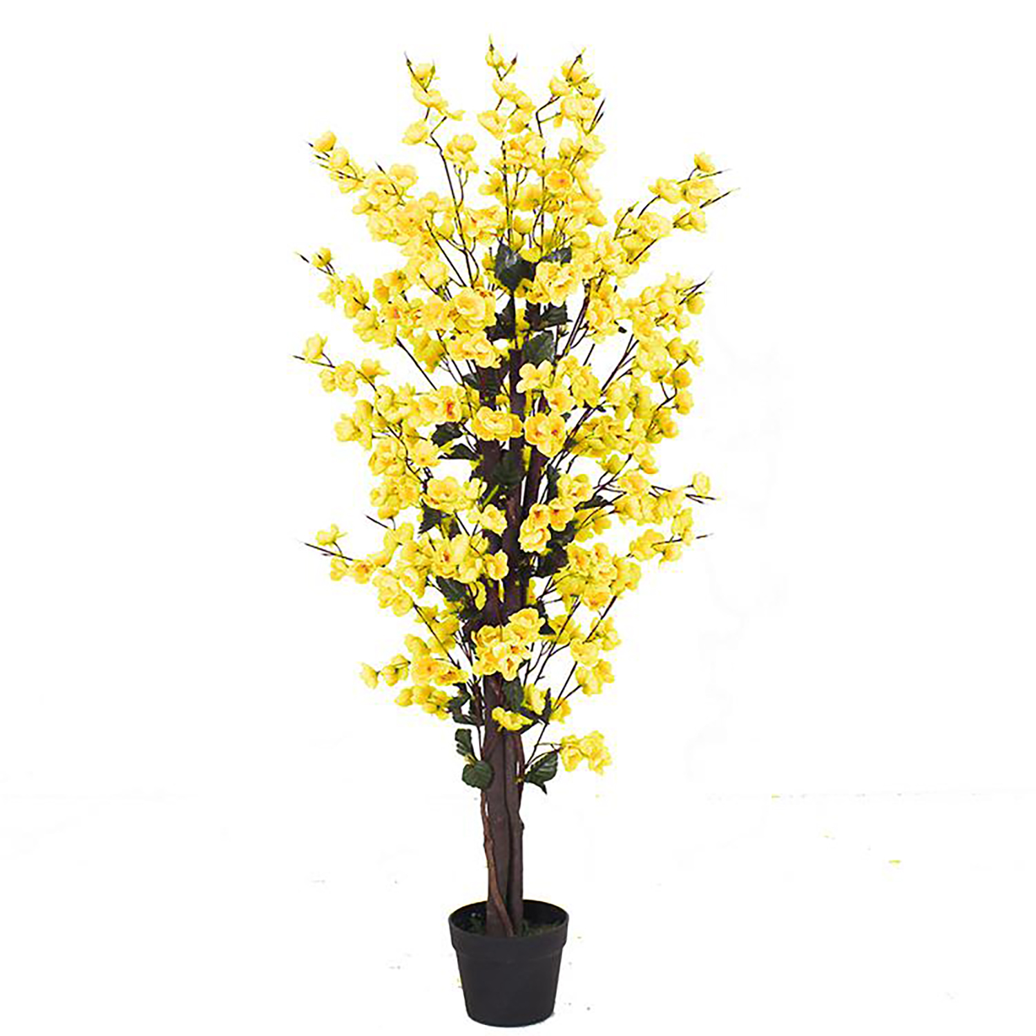 120cm Artificial Yellow Blossom Tree Leaf Artificial Plants & Trees