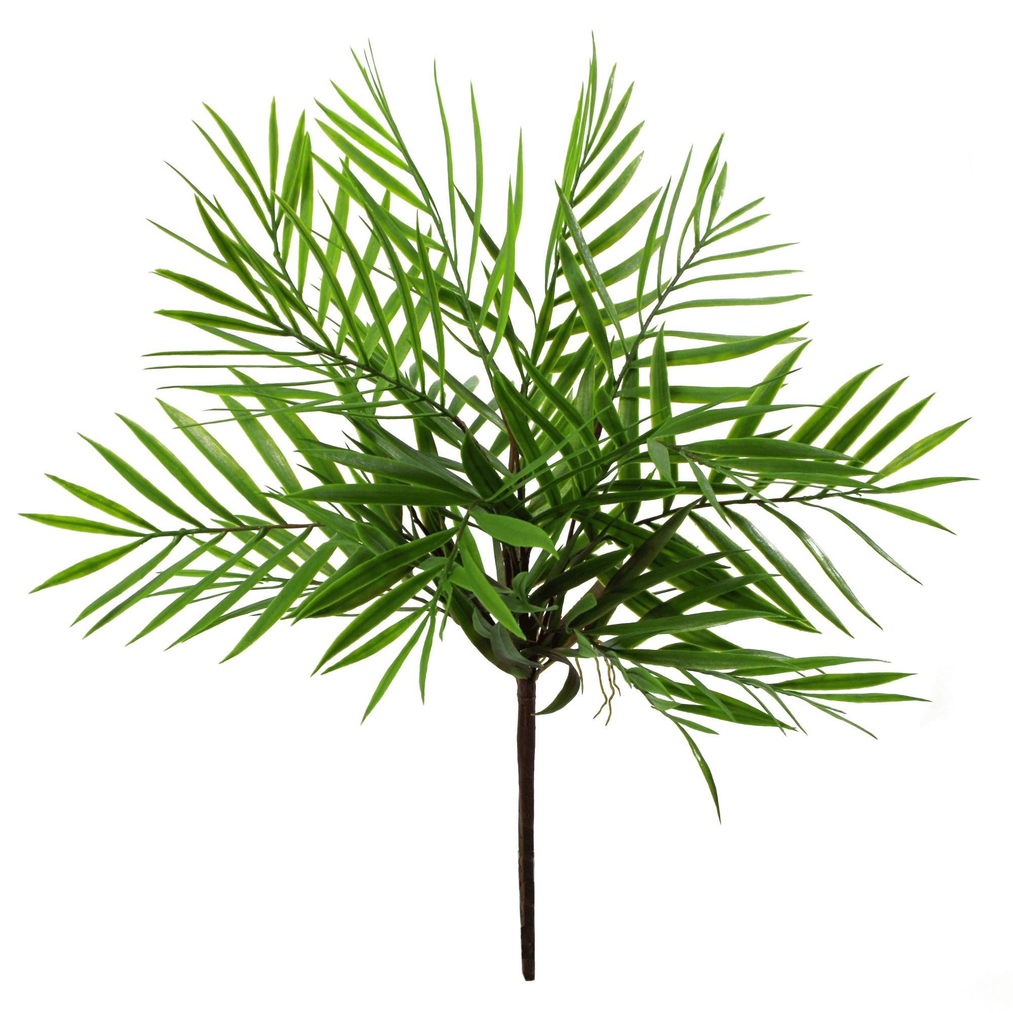 40cm Artificial Bamboo Palm Bush Plant Leaf Artificial Plants & Trees