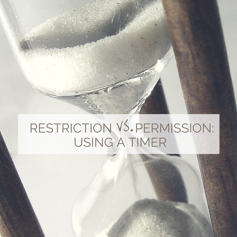 restriction vs. permission using a timer Leah Goard