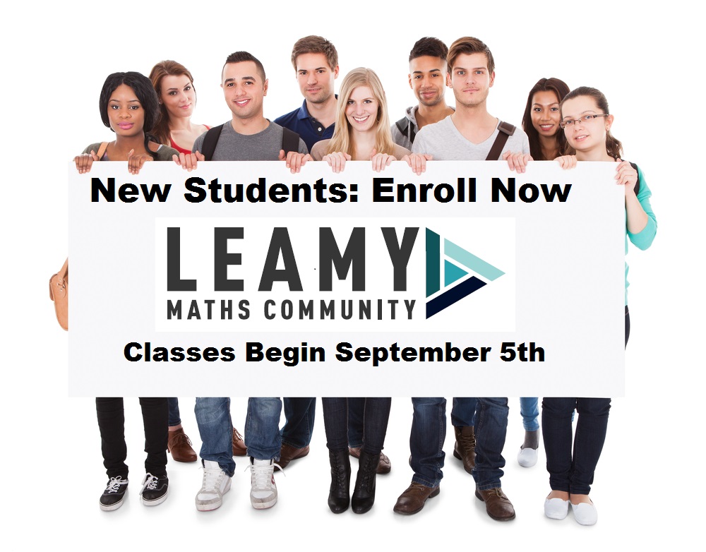 New Students Enroll Now Leamy Maths Community