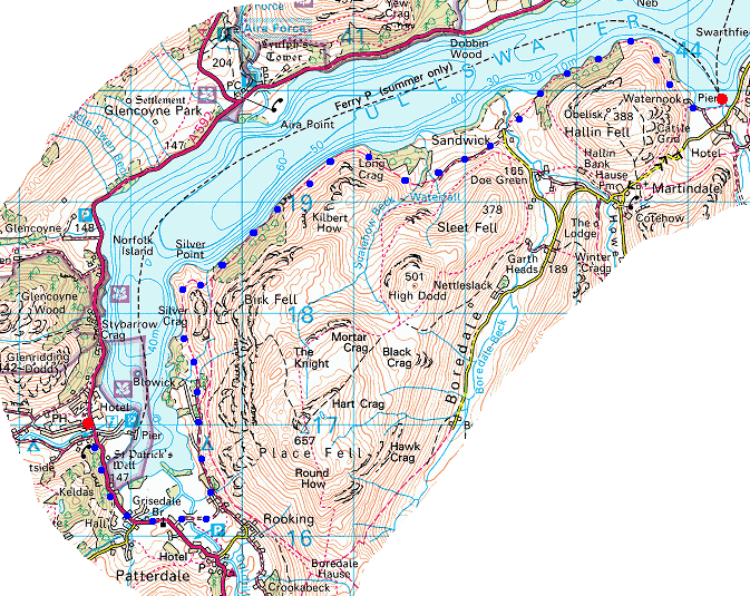 Howtown to Glenridding (Ullswater shoreline) (Fri 5 Jan 2007