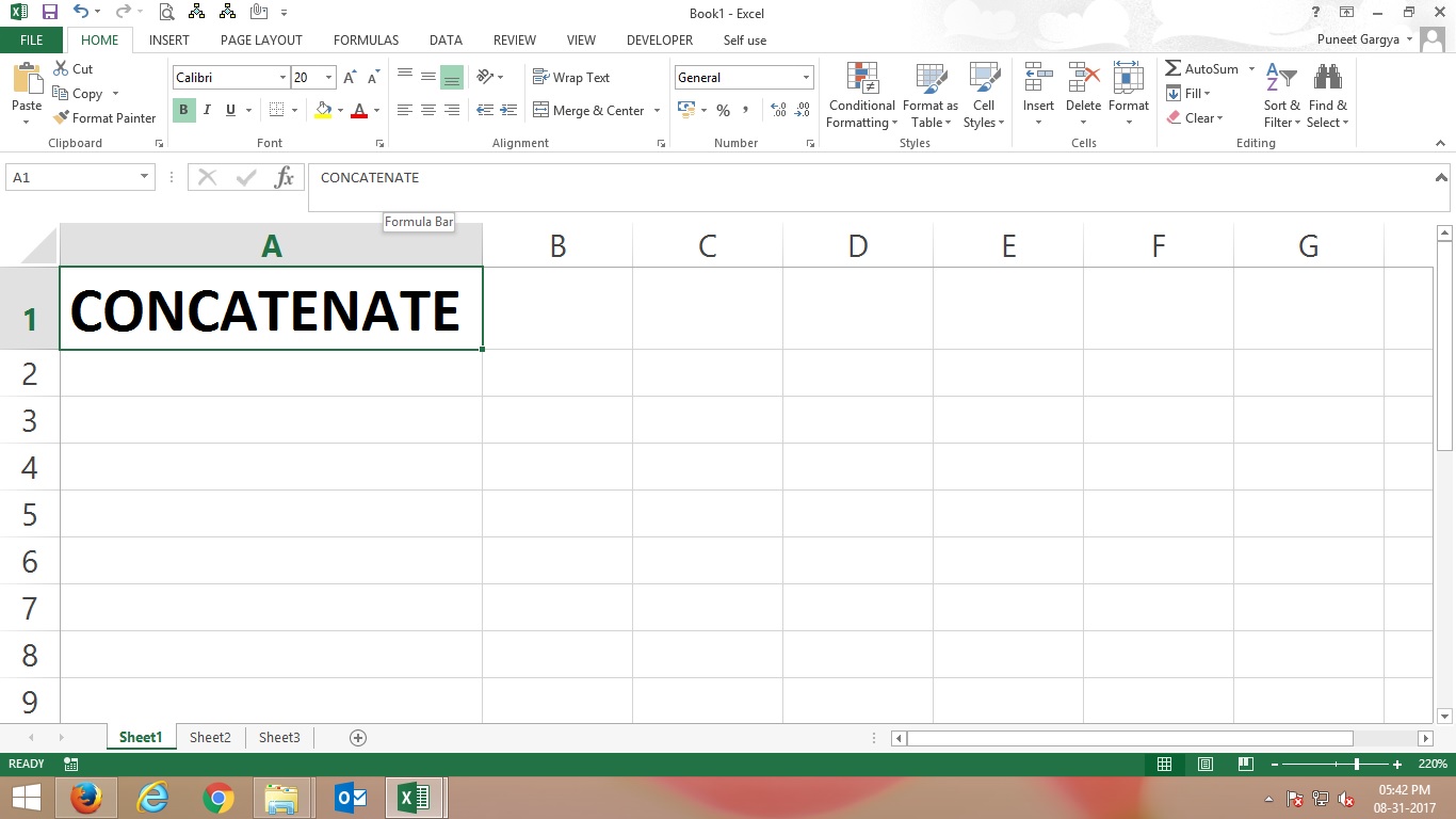 CONCATENATE Learn Excel VBA Macro