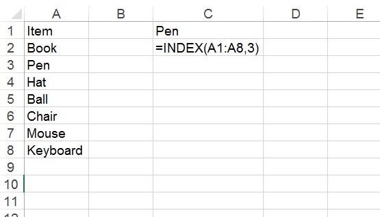 Index Function In Excel 1 Learn Excel Vba Macro