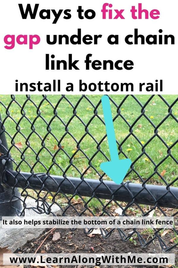 11 proven ways to Fix the Gap at the bottom of a Chain Link Fence