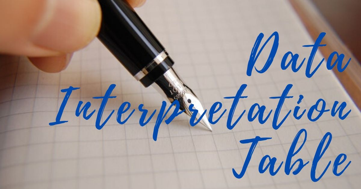 Data Interpretation Table , Concept, Questions, Solutions and Examples